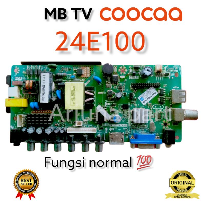 MESIN COOCAA 24E100 TV MAINBOARD / MB TV COOCAA 24E100 / 24E100 TV MACHINE / MB COOCAA 24E100