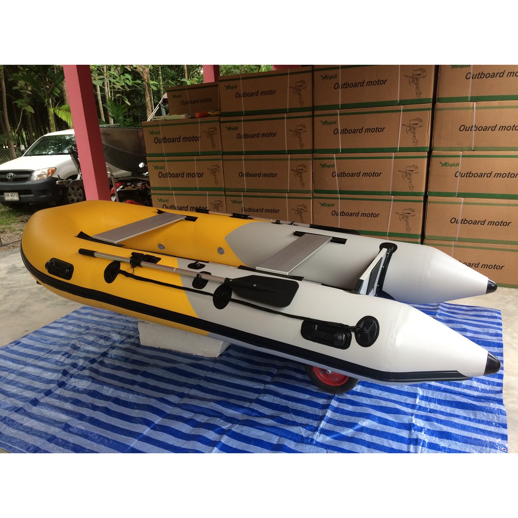 เรือยาง 3.30 เมตร แบบมีพื้นอลูมิเนียม ของใหม่ Brand New 3.30 Metre  Inflatable Boat With Aluminium Floor. | Shopee Thailand