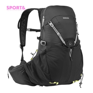 QUECHUA เป้สะพายหลังน้ำหนักเบาเป็นพิเศษรุ่น FH 500 17 ลิตร (สีดำ)