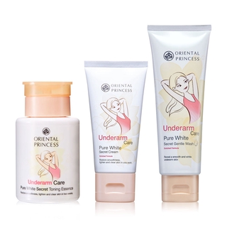 Oriental Princess Set 3 Items Underarm Care Gentle Wash Enriched 100g  + Cream Enriched 50g + Toning Essence 120ml.