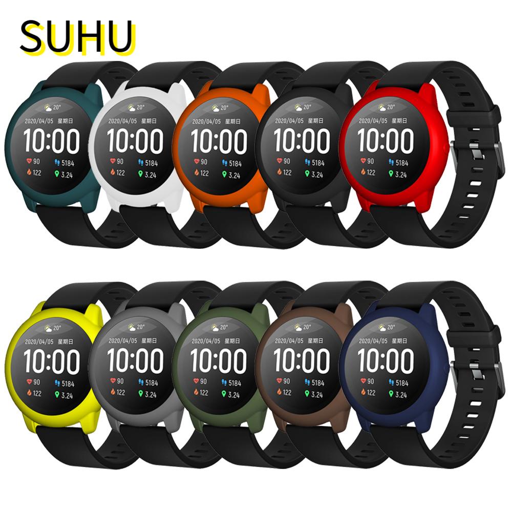 SUHU 3 pcs Smart Watch Accessories TPU Protective Case Soft Full Screen