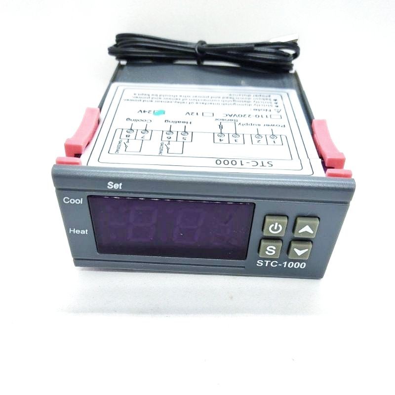 STC-1000 STC1000 เป็นชุดวัดและควบคุมอุณหภูมิ ช่วงอุณหภูมิ ~50 - 99cํ มี 12V 24V 220V