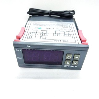 STC-1000 เป็นชุดวัดและควบคุมอุณหภูมิ ช่วงอุณหภูมิ ~50 - 99cํ มี 12V 24V 220V