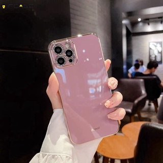 เคสโทรศัพท์มือถือ TPU นิ่ม ลายกลิตเตอร์ สีม่วง วิบวับ หรูหรา เรียบง่าย สําหรับ Vivo Y31 Y15s Y15a Y51a 2021 Y50 Y30 Y30i Y20a Y12a Y19 Y85 V9