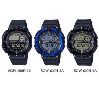 นาฬิกา casio รุ่น SGW-600H สายเรซิ่น ผู้ชาย รุ่นSGW-600H-1B/SGW-600H-2A/SGW-600H-9A