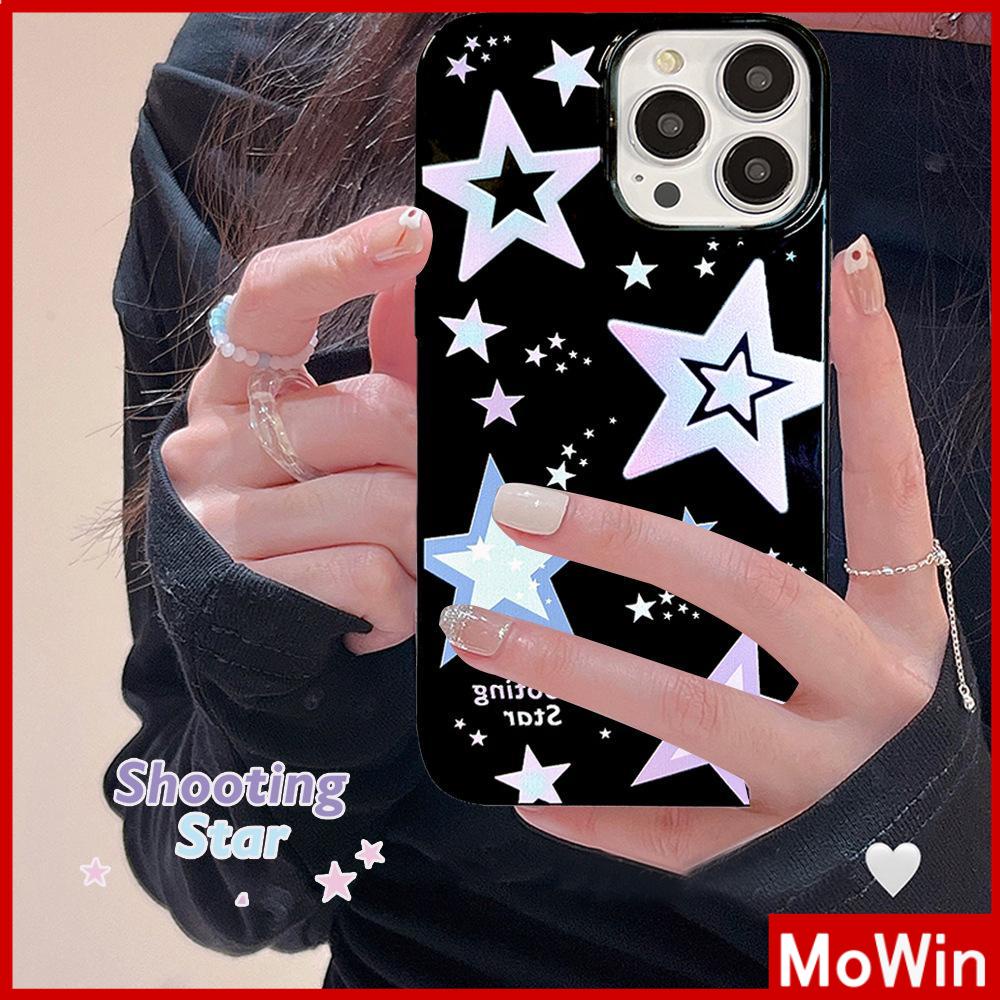 Mowin - เข้ากันได้สำหรับ 15 เคสไอโฟน11 เคสโทรศัพท์ iphone 14 pro max 14 Plus สำหรับ 14 Pro Max เคส iPhone แบบนุ่ม TPU เคลือบเงาสีดำ เคสขนม กันกระแทกกล้องป้องกันดาวน่ารักสำหรับ iPhone 13 Pro Max 12 Pro Max 11 7plus xr xs max