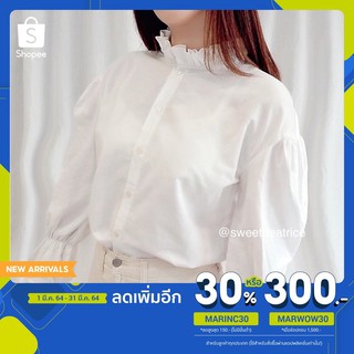 พร้อมส่ง 🎀 เสื้อแขนตุ๊กตาสไตล์เกาหลี Sweetbeatrice 🎀 Love me tender Blouse - BL02