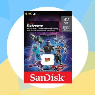 เมมโม​รี่การ์ด​ Micro SD 32GB Class 10 SanDisk Extreme (100MB/s.)