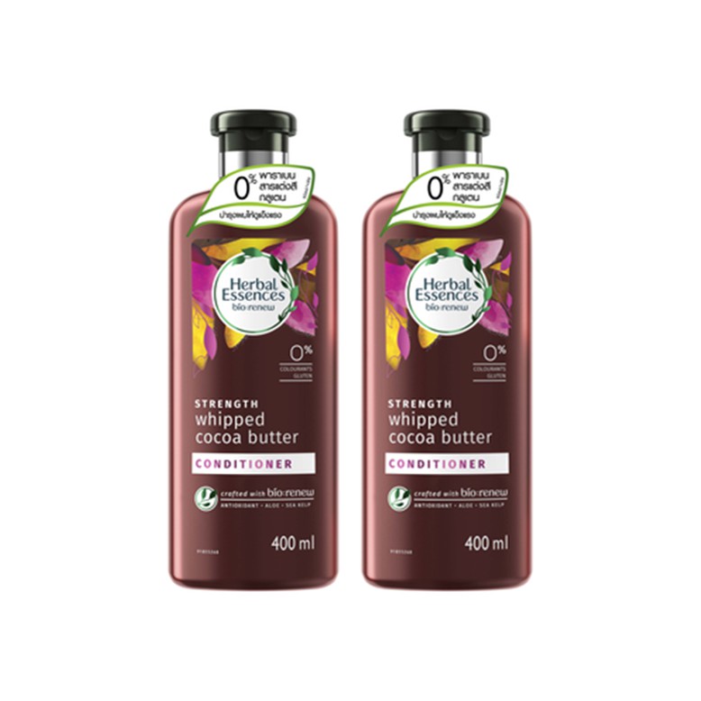 Herbal Essences bio:renew STRENGTH whipped cocoa butter Conditioner 400 ml x2 p&g