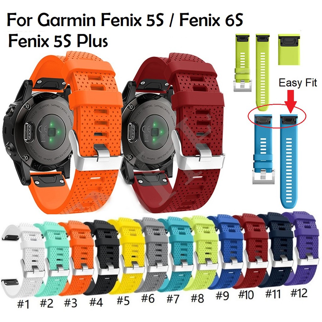 สายนาฬิกา Garmin Fenix 7s, Garmin Fenix 6S , Garmin Fenix 5S สายนาฬิกา Garmin Fenix 5S Plus / สาย Garmin Fenix 6S Replacement Silicone Sports Wrist Band Strap Bracelet