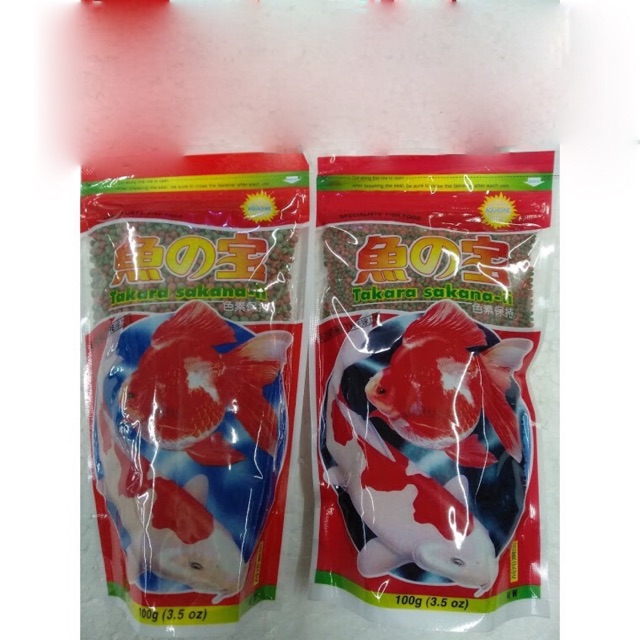 อาหารปลา Takara Sakana 1 ชุด (2x100gm) Saiz M Mini