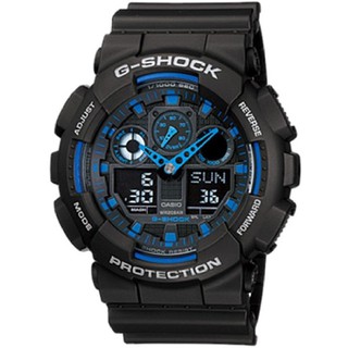 Casio G-Shock นาฬิกาข้อมือผู้ชาย สีดำ สายเรซิ่น รุ่น GA-100-1A2
ประกันศูนย์CMG