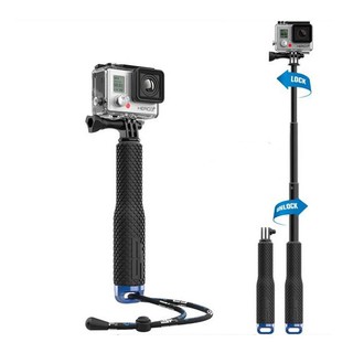 monopod ไม้เซลฟี่ กันน้ำ Action Camera (Blue)