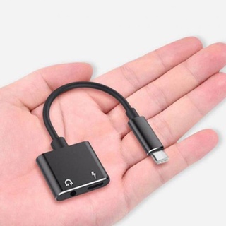 อะแดปเตอร์ชาร์จหูฟัง 2 In 1 Type-C To 3.5 มม. แจ็คเสียง Aux Usb C