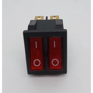 สวิทปิดเปิดมีไฟแสงสีแดง220vขนาด30×24mm