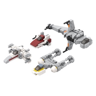 【Star Wars】moc โมเดลตัวต่อเลโก้ รูป Starfighters Trilogyby ron_mcphatty BuildMOC ของเล่นสําหรับเด็ก