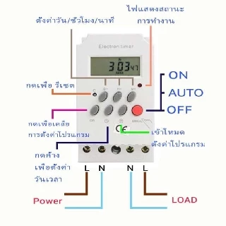 Center KG316T -ll Timer Switch 220V 25A นาฬิกา เครื่องตั้งเวลา เปิด-ปิด อุปกรณ์ไฟฟ้า อัตโนมัติ