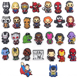 CROCS อุปกรณ์เสริม จี้รูปการ์ตูน Marvel jibbitz สําหรับรองเท้า สร้อยข้อมือ สายรัดข้อมือ ปาร์ตี้เด็ก ของขวัญวันเกิด