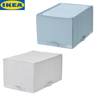 IKEA STUK สตูค กล่อง/ถุงใส่ของ ขนาด 34x51x28 ซม. เหมาะสำหรับเก็บเสื้อผ้าตามฤดูกาลหรือผ้าปูที่นอน เพราะช่วยกันฝุ่น