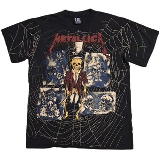 เสื้อยืดวงโอเวอร์ปริ้น OVP METALLICA แมงมุม 90’ Size’ L / XL