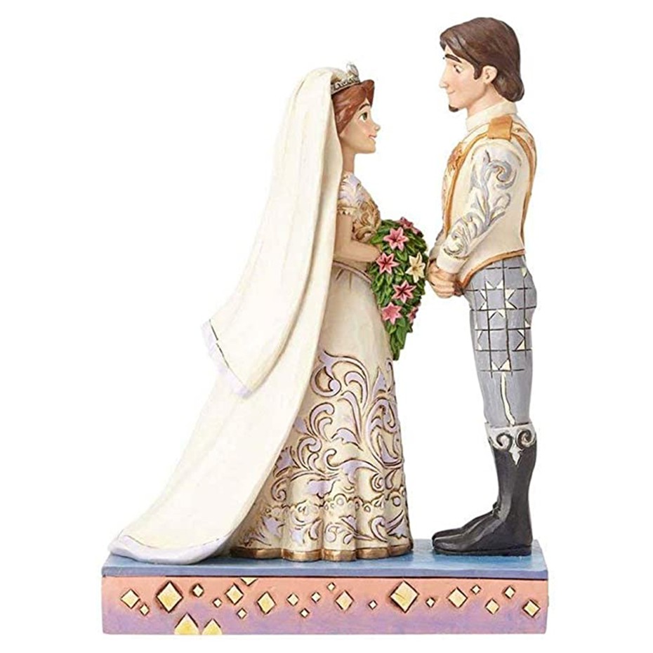 Jim Shore Disney Traditions by Enesco Rapunzel and Flynn Wedding