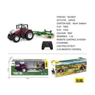 รถไถนาบังคับ rc farm tractor no.6637