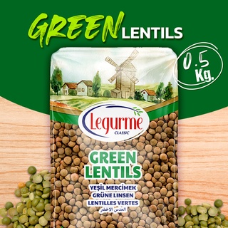 Green Lentil ถั่วเลนทิลสีเขียว (LEGURME) 500g.