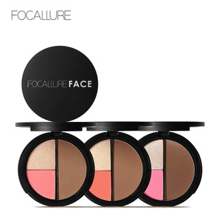 Focallure พาเลทบรอนเซอร์ไฮไลท์ 3 สี