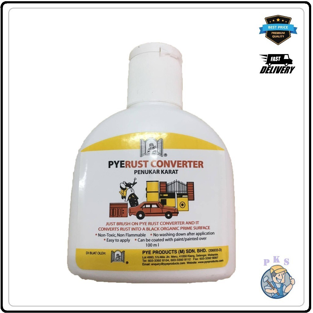 PYE Rust Converter - Synthetic Rust Stabilizer 100ml (Penukar Karat)