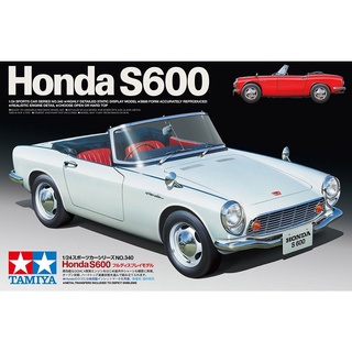 💥ใส่โค้ดลดเพิ่ม 20฿💥🏆 TAMIYA 24340 ชุดประกอบจำลองมาตราส่วน 1:24 HONDA S600 โมเดลประกอบ ต้องไปสร้างและทำสีเอง