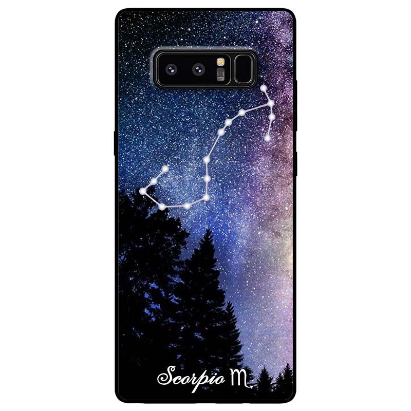 เคสสําหรับ Samsung Note 8 - Note 9 - Note 10 - Note 10 Plus - Note 20 - Note 20 Ultra - Zodiac Sign 