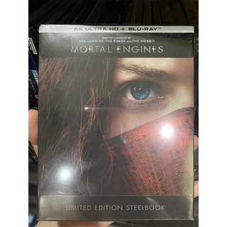 Blu-ray 4k แผ่นแทั กล่องเหล็ก Mortal engines น่าสะสม