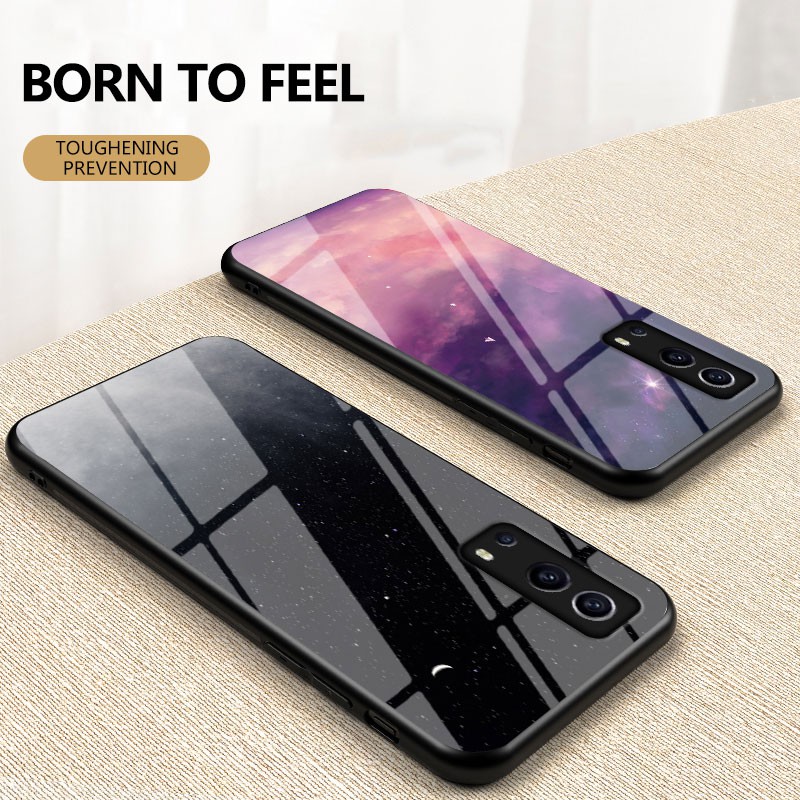 เคสโทรศัพท์ ชนิดกระจกแบบแข็ง ไล่ระดับสี สำหรับ Vivo Y72 Y52 5G Y20 Y20S Y12S Y20I Y12A กรณีแก้ว เคสแ