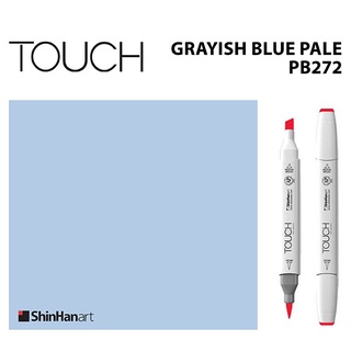 TOUCH TWIN BRUSH MARKER PB272 (GRAYISH BLUE PALE) / มาร์คเกอร์หัวพู่กัน-หัวตัดขนาดกลาง รหัส PB272 (GRAYISH BLUE PALE)