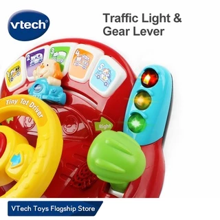 VTech Offiical Store Tiny Tot Boys 1-3 ปี Baby Driver Has Lights Music Kids Role Play ของเล่นพวงมาลัยขับรถ ของเล่นเด็ก