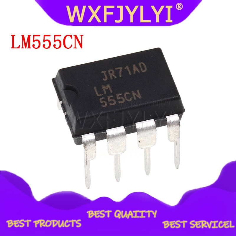 ตัวจับเวลา ตั้งโปรแกรมได้ LM555CN LM555 DIP-8 10 ชิ้น