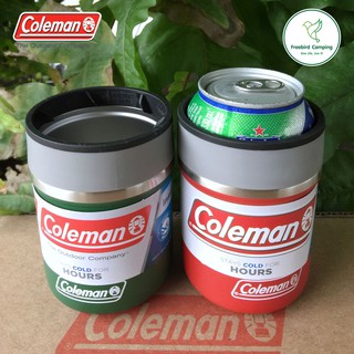 COLEMAN ปลอกเก็บความเย็น ปลอกหุ้มขวดเบียร์ ปลอกหุ้มกระป๋อง สเตนเลส 2ชั้น สุญญากาศ โคลแมน แคมปิ้ง camping เต็นท์ tent