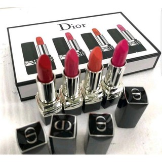 4PCS/SET WOMENS SEXY MAKE-UP LIPSTICK LIP GLOSS 4IN1