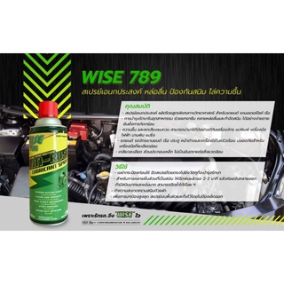 สเปรย์หล่อลื่นอเนกประสงค์ Wise 789 ขนาด 450 ml