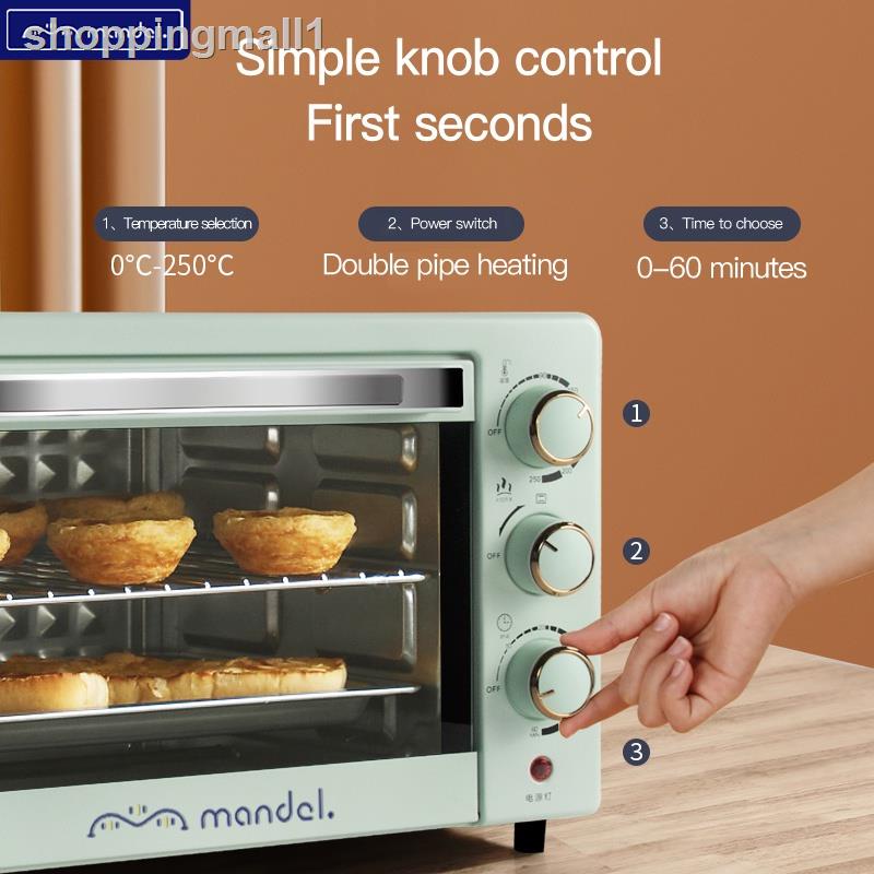 เครื่องใช้ไฟฟ้า beko☃【พร้อมส่ง】 เตาอบ Mandel(รับประกัน 1 ปี)เตาอบไฟฟ้า 22L Smart Steam Oven เตาอบขนม เตาอบขนมปัง เตาอบเค