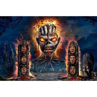 โปสเตอร์ Iron Maiden ไอรอน เมเดน โปสเตอร์ ตกแต่งผนัง Music Rock Poster โปสเตอร์วินเทจ โปสเตอร์วงดนตรี รูปภาพ ภาพถ่าย