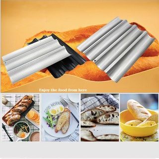 ✑2/3/4pcs Non-Stick Bread Pans Baking utensils Tray Pastry Tools Loaf Baguette Mold Loaves Baking Tray Baguette Pan Bake