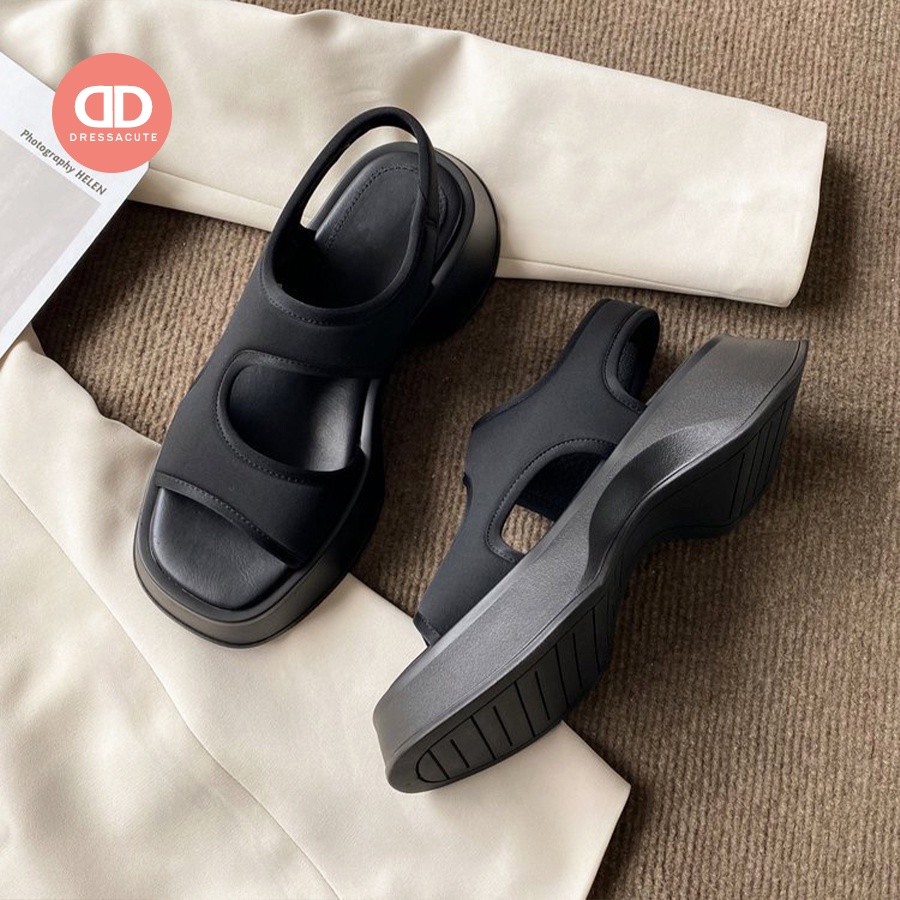 รองเท้าแตะรัดส้น พื้นหนา แฟชั่นสไตล์เกาหลี น้ำหนักเบา ดีไซน์สวย 1143