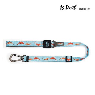 ISPET - Seat Belt Buckle leash (CL0096) ลายปลา สี Navy blue