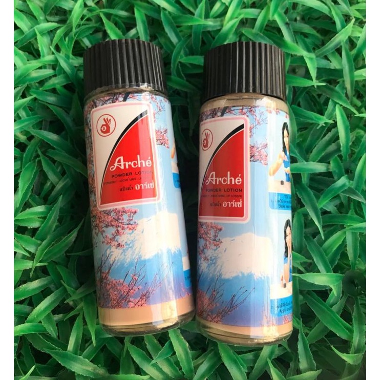(set 1 แถม 1) Arche' powder lotion อาเช่ แป้งน้ำอาเช่ แป้งน้ำรองพื้น บางเบา กลิ่นหอมอย่างไทย 95 ml