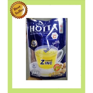 Hotta Ginger ฮอทต้า ขิงผสมวิตามินซี​ สูตรไม่มีน้ำตาล​ (10ซอง)