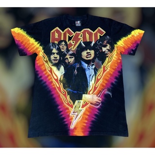 เสื้อวง มัดย้อด ACDC สไตล์ปี90s