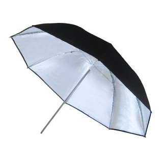 UR02 Umbrella Reflector 33″-Black/Silver