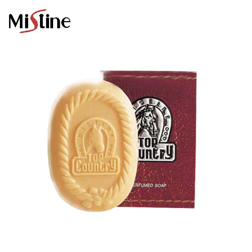 Mistine Top Country Perfumed Soap 90g. มิสทิน ท็อป คันทรี่ สบู่หอม สบู่ทำความสะอาดผิวกาย กลิ่นหอม (1 ก้อน)