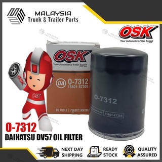 Osk O-7312 ไส้กรองน้ํามันเครื่อง DAIHATSU DV24 DV26 DV57 DV58 (15601-87305)